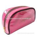 Cosmetic Bag with Metal Zipper Closure, Outer Piping for Good Shape, OEM Designs Welcomed